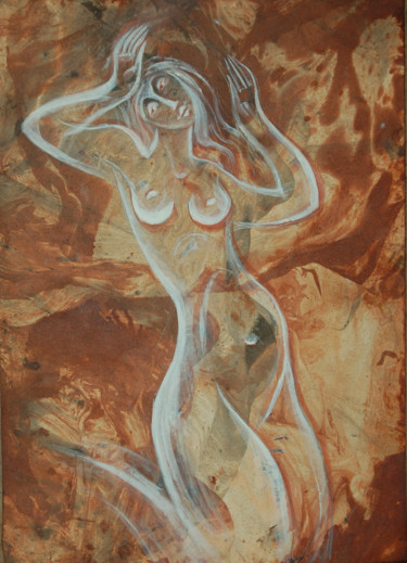 Рисунок под названием "без названия_к1" - Oksana Prudnikova, Подлинное произведение искусства, Масло