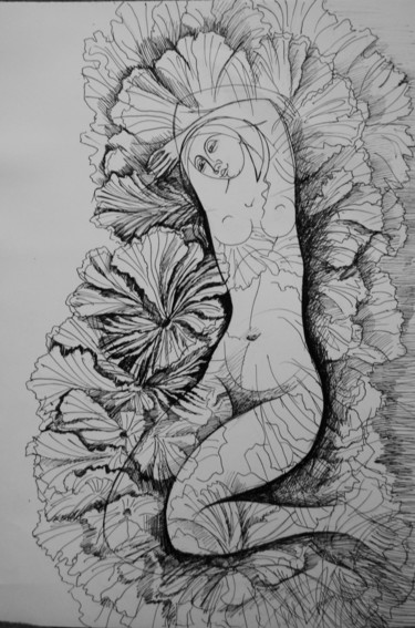 Рисунок под названием "лето_к1" - Oksana Prudnikova, Подлинное произведение искусства, Гелевая ручка