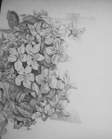 Peinture intitulée "Весна прийшла" par Oksana Prudnikova, Œuvre d'art originale, Crayon