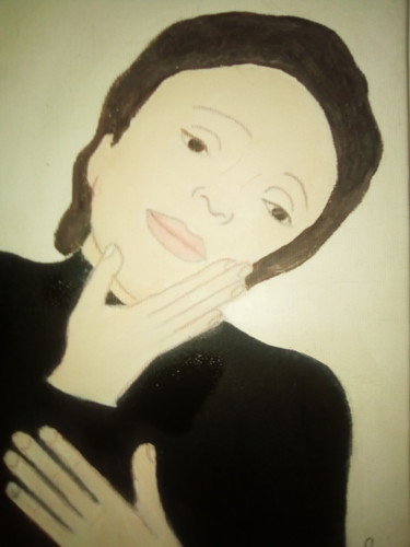 Pittura intitolato "Edith Piaf" da Pulsart, Opera d'arte originale