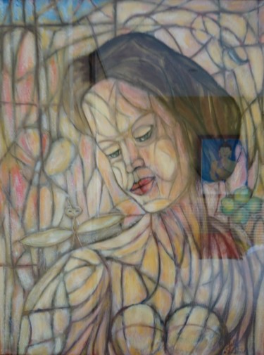 Schilderij getiteld "MAMAN" door Pulsart, Origineel Kunstwerk
