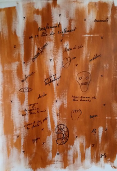 Peinture intitulée "GRAFF ET - PSYCHIAT…" par Pulsart, Œuvre d'art originale