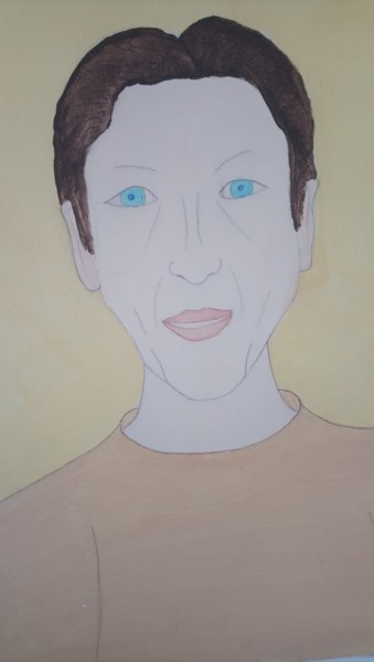 Painting titled "Auto portrait - Sel…" by Pulsart, Original Artwork, Acrylic