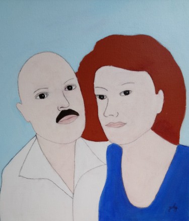 Peinture intitulée "Gérome et Véronique" par Pulsart, Œuvre d'art originale, Acrylique