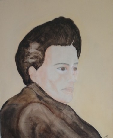 Painting titled "Antonin Artaud" by Pulsart, Original Artwork, Acrylic