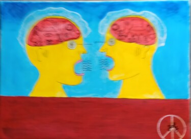 Painting titled "Les nouveaux sorcie…" by Pulsart, Original Artwork, Acrylic Mounted on Wood Stretcher frame