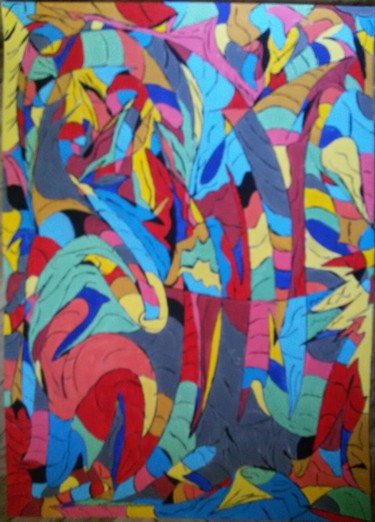 Peinture intitulée "Bright colors, soft…" par Oksana Demchenko, Œuvre d'art originale, Acrylique