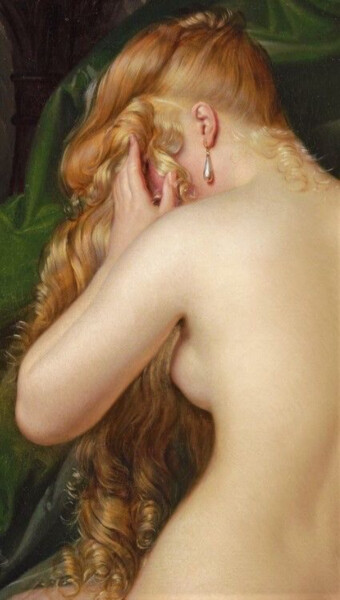 Pintura intitulada "Enigmatic Woman wit…" por Okdimension, Obras de arte originais, Tinta
