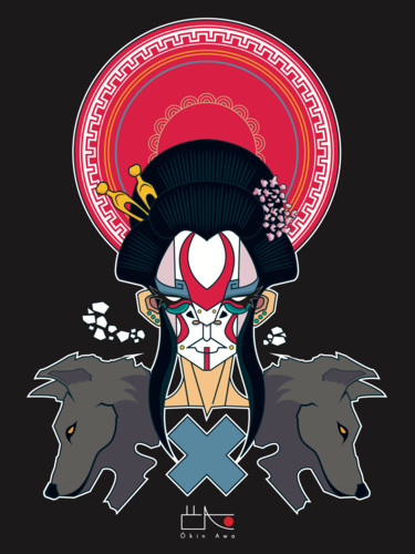 Izanami Digital Arts titled "Izanami" by Ökin Awa, Original Art, 2D Digital Work