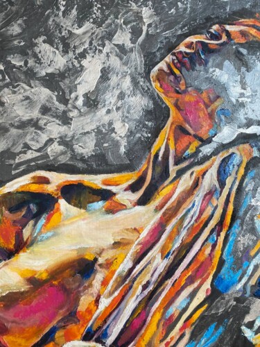 Картина под названием "Женская половина" - Oksana Almiz, Подлинное произведение искусства, Масло