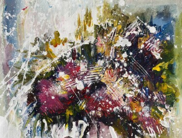 Картина под названием ""Flirting" свет, от…" - Oksana Almiz, Подлинное произведение искусства, Акрил Установлен на Деревянна…