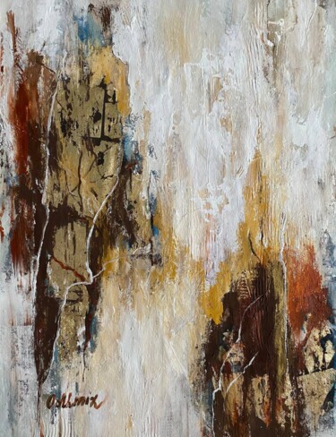 Pintura titulada "Охра золото деньги" por Oksana Almiz, Obra de arte original, Acrílico