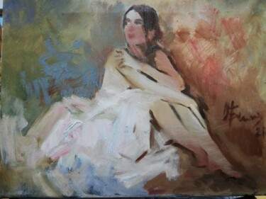 Malerei mit dem Titel "Ballerina №4" von Oksana Begma, Original-Kunstwerk, Öl