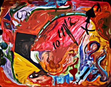 Arte digitale intitolato "Time" da Oksana Budnichenko, Opera d'arte originale, Pittura digitale
