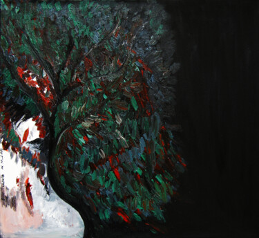 Peinture intitulée "Reincarnation" par Oksana Budnichenko, Œuvre d'art originale, Huile