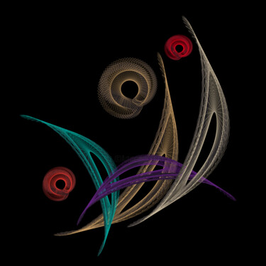 Grafika cyfrowa / sztuka generowana cyfrowo zatytułowany „Peacock eye” autorstwa Oksana Budnichenko, Oryginalna praca, 2D pr…