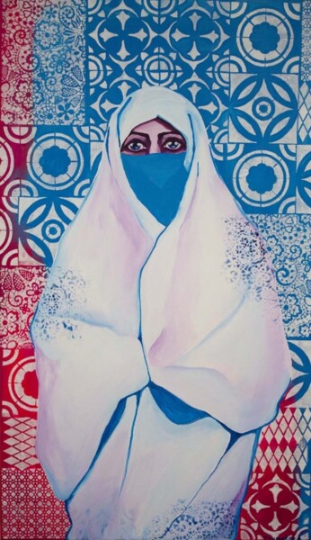 Картина под названием "Марокканский узор" - Оксана Чумакова, Подлинное произведение искусства, Акрил