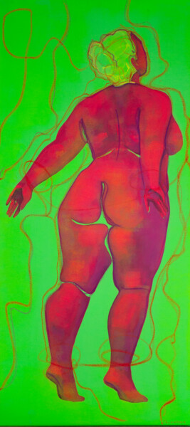Картина под названием "Eve's Web" - Оксана Чумакова, Подлинное произведение искусства, Акрил Установлен на Деревянная рама д…