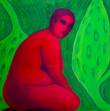 Картина под названием "Inner world" - Оксана Чумакова, Подлинное произведение искусства, Акрил