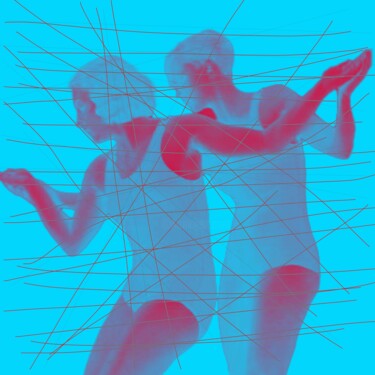 Digitale Kunst mit dem Titel "Women3" von Oksana Chumakova, Original-Kunstwerk, Digitale Collage