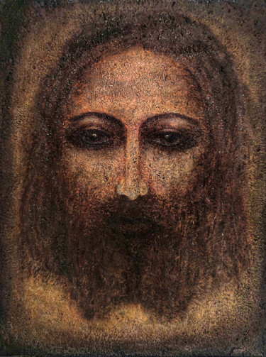 Pittura intitolato "The Savior" da Oksana Davydova, Opera d'arte originale, Acrilico