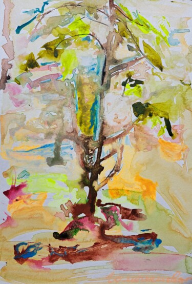 Картина под названием "Просвет" - Oksana Golichenkova, Подлинное произведение искусства, Акрил Установлен на Другая жесткая…
