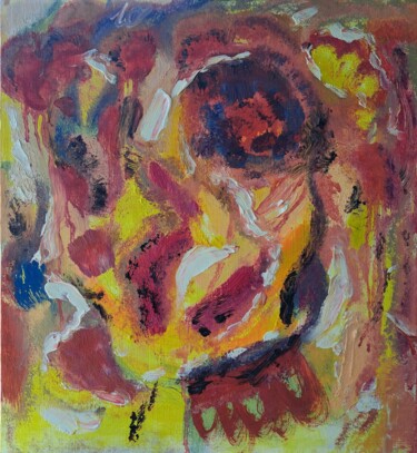 Pintura titulada "Жаркие процессы" por Oksana Golichenkova, Obra de arte original, Oleo