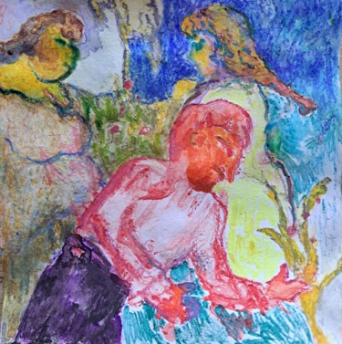 Рисунок под названием "Из серии "Нелюбимая…" - Oksana Golichenkova, Подлинное произведение искусства, Цветные карандаши