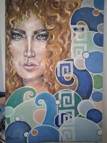 Картина под названием "Афродита" - Оксана Литовкина, Подлинное произведение искусства, Масло