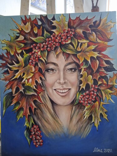 Pintura intitulada "Осень" por Oksana Litovkina, Obras de arte originais, Óleo