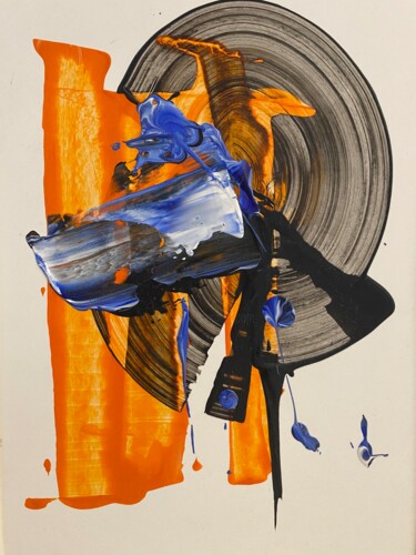 Картина под названием "Movement" - Oksana Lukonina, Подлинное произведение искусства, Акрил