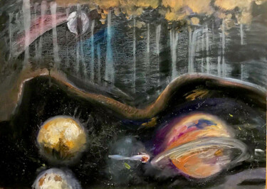 Картина под названием "Внутренний космос" - Оксана Мацик (Oriyana), Подлинное произведение искусства, Масло