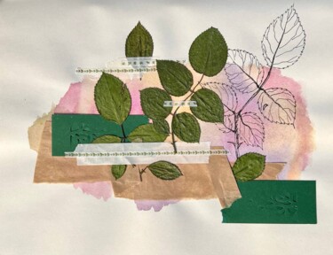 Collagen mit dem Titel ""My thickets"" von Oksana Oleksiiva, Original-Kunstwerk, Collagen
