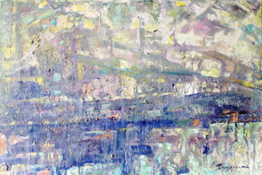 Картина под названием "Spring in the Mount…" - Oksana Pidhurska, Подлинное произведение искусства, Масло Установлен на Дерев…