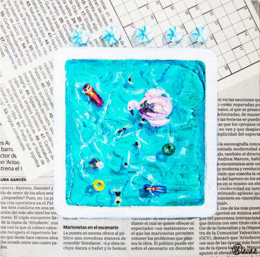 Pintura intitulada "Pool Painting Figur…" por Oksana Shevchenko, Obras de arte originais, Óleo