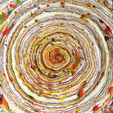 Картина под названием "Circle 7" - Oksana Sobol (Ksani), Подлинное произведение искусства, Акрил