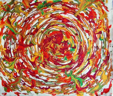 Schilderij getiteld "Circle 4" door Oksana Sobol (Ksani), Origineel Kunstwerk, Acryl