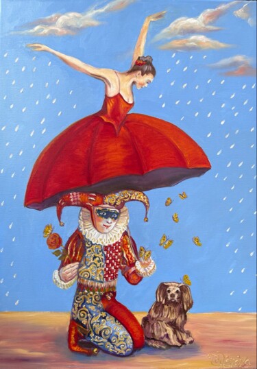 Pittura intitolato "LOVE IS" da Oksana Todorova, Opera d'arte originale, Olio