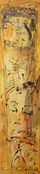 Pintura titulada "Dream birds" por Oksana Veber, Obra de arte original, Acrílico Montado en Bastidor de camilla de madera