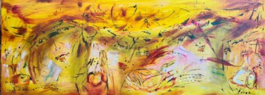 Картина под названием "Fall" - Oksana Veber, Подлинное произведение искусства, Масло Установлен на Деревянная рама для носил…