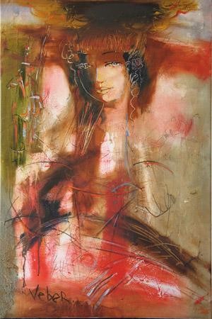 Pittura intitolato "Lola" da Oksana Veber, Opera d'arte originale