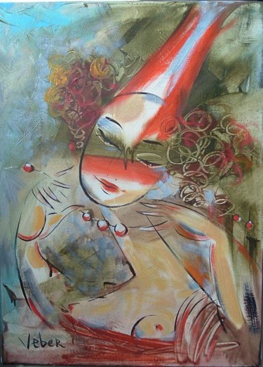 Schilderij getiteld "Dreams" door Oksana Veber, Origineel Kunstwerk