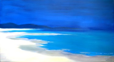 Картина под названием "Sea" - Oksana Veber, Подлинное произведение искусства, Масло Установлен на Деревянная рама для носилок