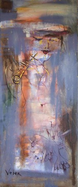 Картина под названием "Melody of dawn" - Oksana Veber, Подлинное произведение искусства, Масло Установлен на Деревянная рама…