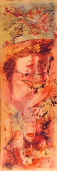 Pittura intitolato "Golden Hour" da Oksana Veber, Opera d'arte originale, Olio Montato su Cartone