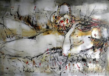 Pintura titulada "Dream" por Oksana Veber, Obra de arte original, Oleo Montado en Bastidor de camilla de madera
