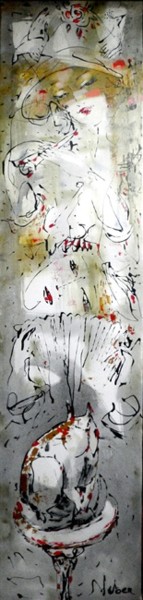 Pittura intitolato "Song" da Oksana Veber, Opera d'arte originale, Olio