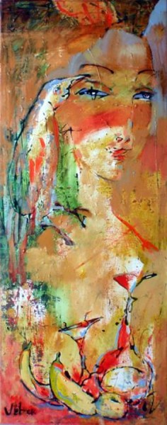 Malerei mit dem Titel "Still Life" von Oksana Veber, Original-Kunstwerk, Öl