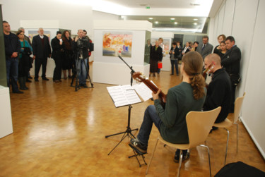 Pittura intitolato "11.2009 opening of…" da Oksana Veber, Opera d'arte originale