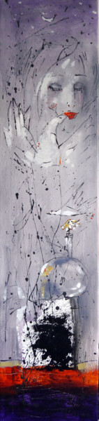 Peinture intitulée "Presence" par Oksana Veber, Œuvre d'art originale, Huile Monté sur Châssis en bois